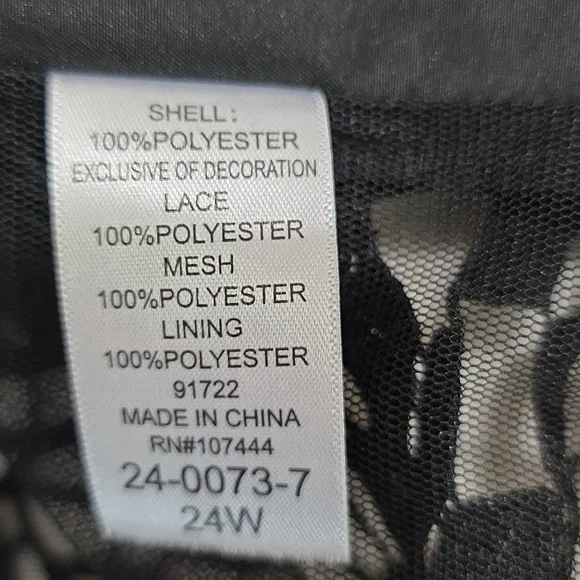 Jessica London Black Lace Blazer Suit Jacket - Picture 5 of 10